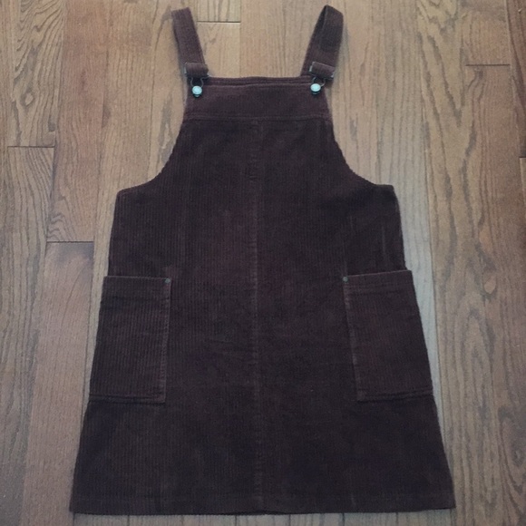 New York & Company Dresses & Skirts - Vintage Brown Corduroy Jumper Dress